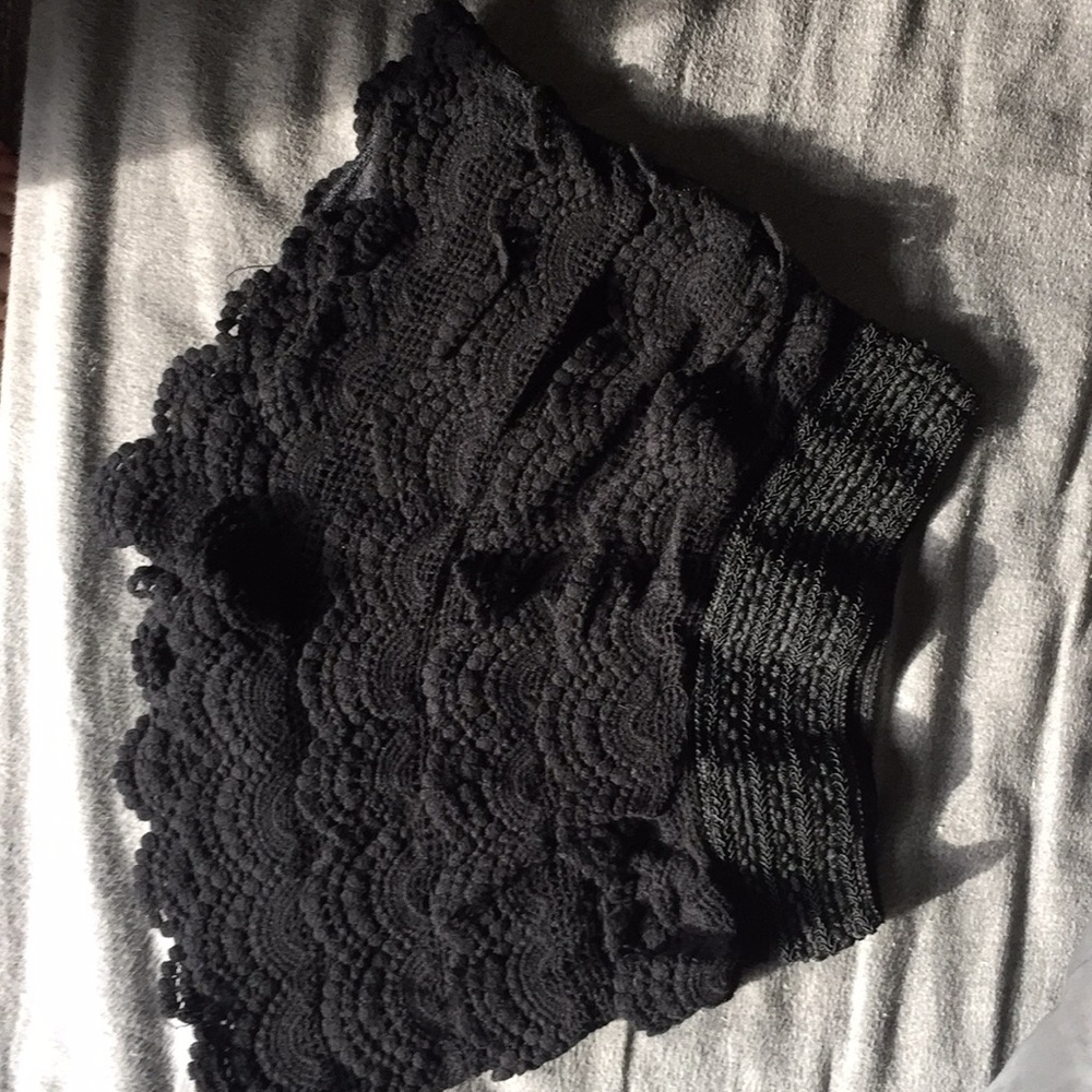 Black Lace Shorts